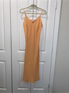 a new day Peach Slip Midi Dress